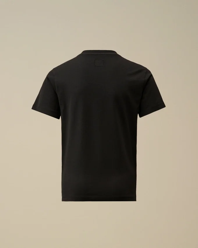 Chemise à manches courtes en jersey de coton 30/1 U16 avec écusson logo
