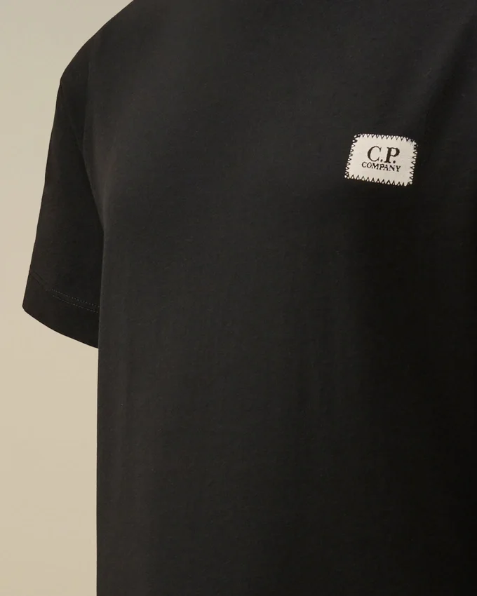 Chemise à manches courtes en jersey de coton 30/1 U16 avec écusson logo