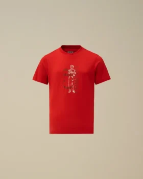 Chemise à manches courtes en jersey de coton 30/1 U16 avec logo