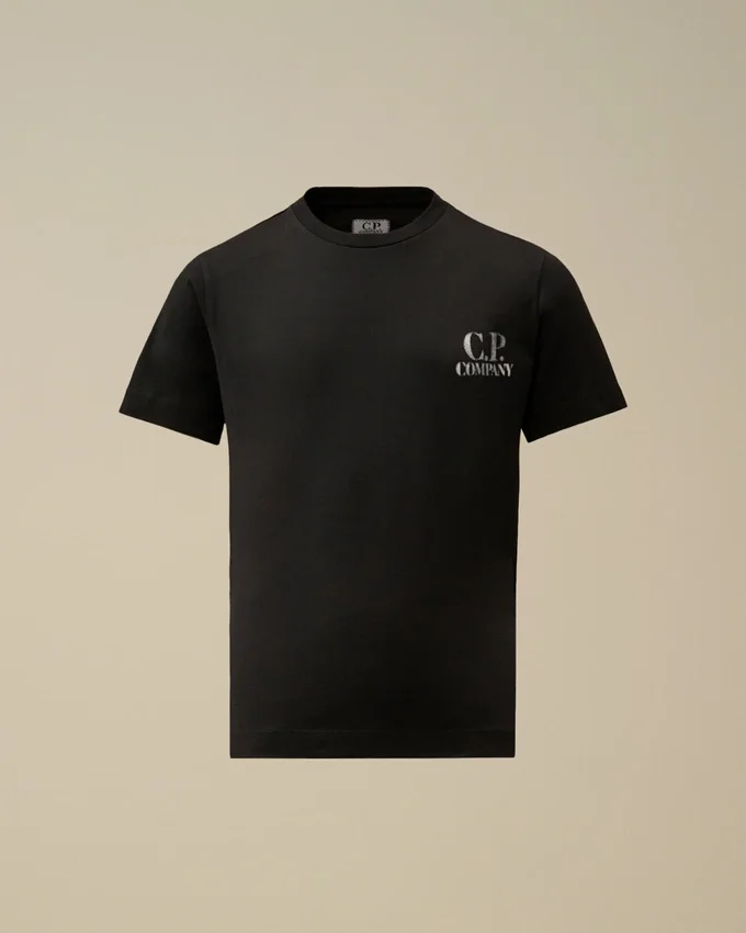 Chemise à manches courtes en jersey de coton 30/1 U16 avec logo