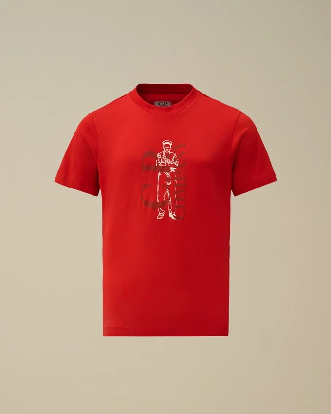 Chemise à manches courtes en jersey de coton 30/1 U16 avec logo