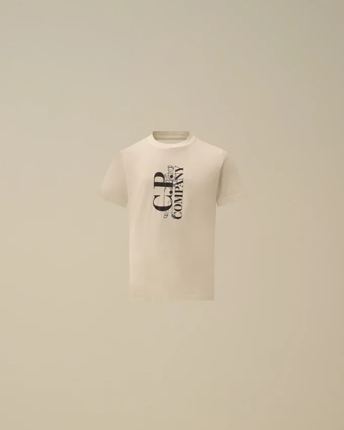 Chemise à manches courtes en jersey de coton 30/1 U16 avec logo