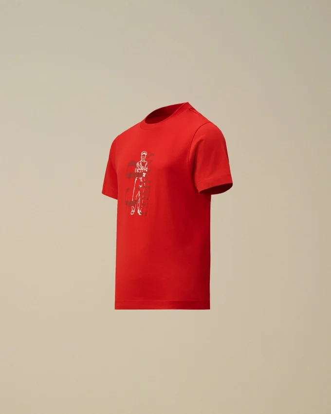 Chemise à manches courtes en jersey de coton 30/1 U16 avec logo