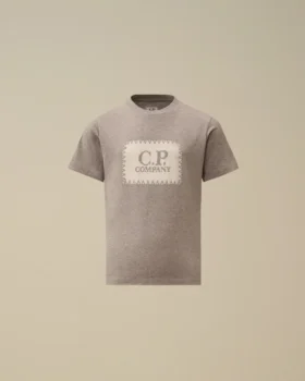 Chemise à manches courtes en jersey de coton 30/1 U16 avec étiquette logo