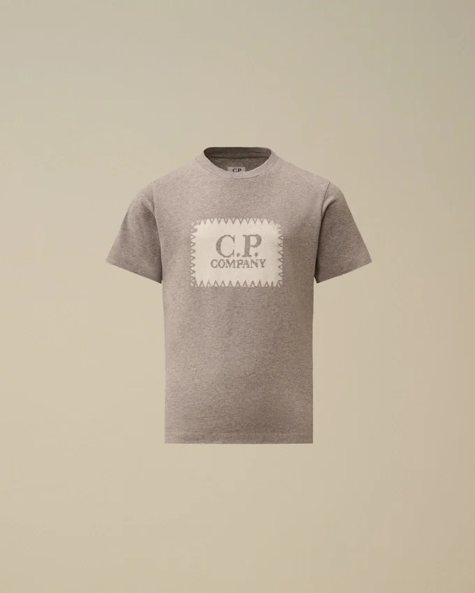 Chemise à manches courtes en jersey de coton 30/1 U16 avec étiquette logo