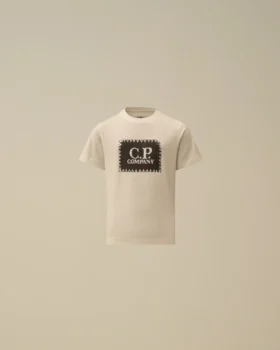 Chemise à manches courtes en jersey de coton 30/1 U16 avec étiquette logo