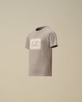 Chemise à manches courtes en jersey de coton 30/1 U16 avec étiquette logo