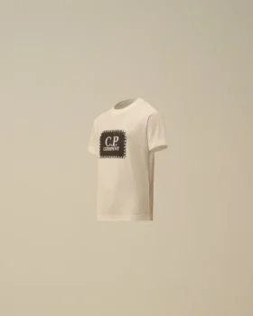 Chemise à manches courtes en jersey de coton 30/1 U16 avec étiquette logo