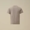 Chemise à manches courtes en jersey de coton 30/1 U16 avec étiquette logo