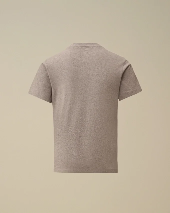 Chemise à manches courtes en jersey de coton 30/1 U16 avec étiquette logo