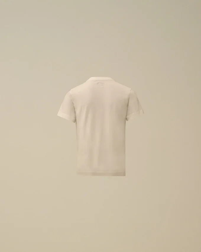 Chemise à manches courtes en jersey de coton 30/1 U16 avec étiquette logo