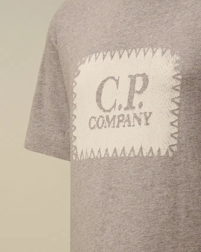 Chemise à manches courtes en jersey de coton 30/1 U16 avec étiquette logo