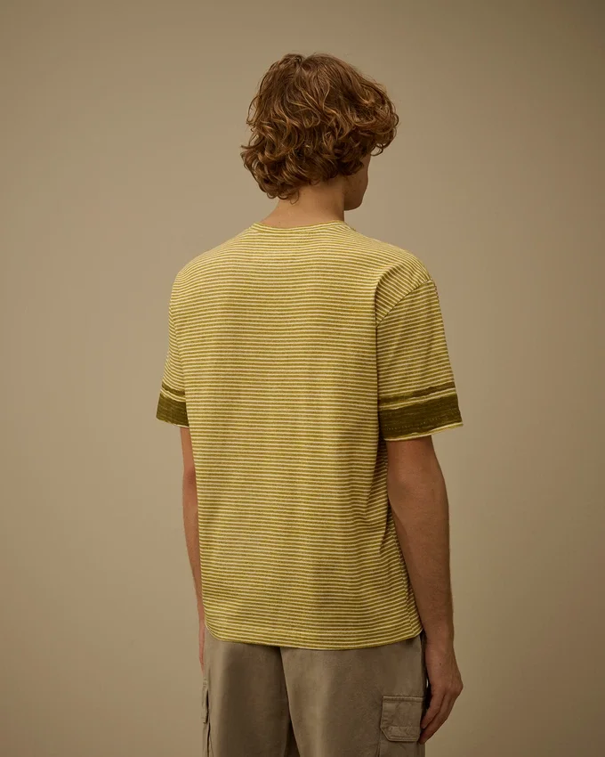Chemise à manches courtes en jersey imprimé 20/1 avec logo