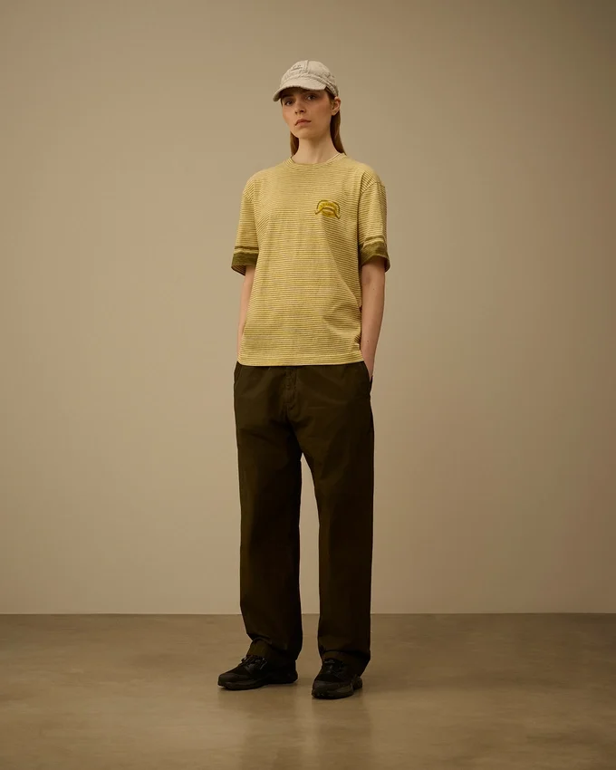 Chemise à manches courtes en jersey imprimé 20/1 avec logo