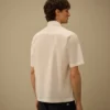 Chemise à manches courtes en popeline