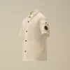 Chemise à manches courtes en popeline de coton U16 avec Lens et boutons