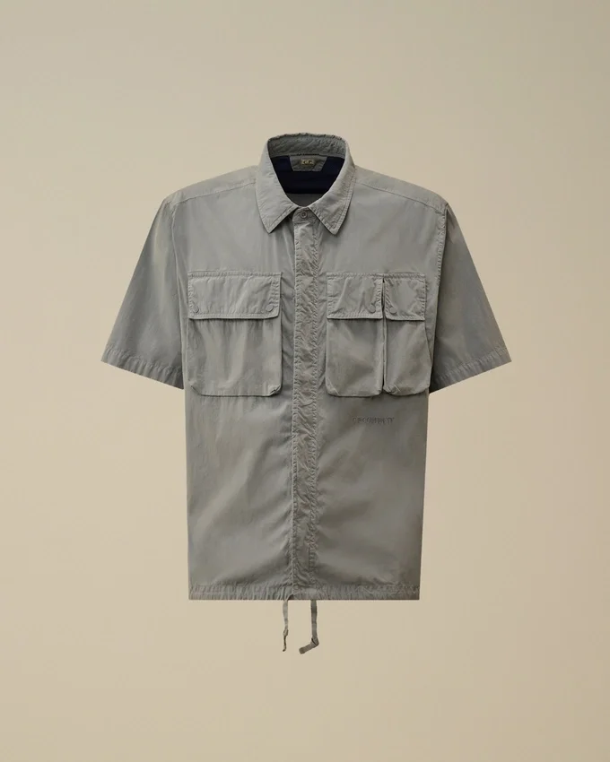 Chemise à manches courtes et fermeture éclair 50 Fili