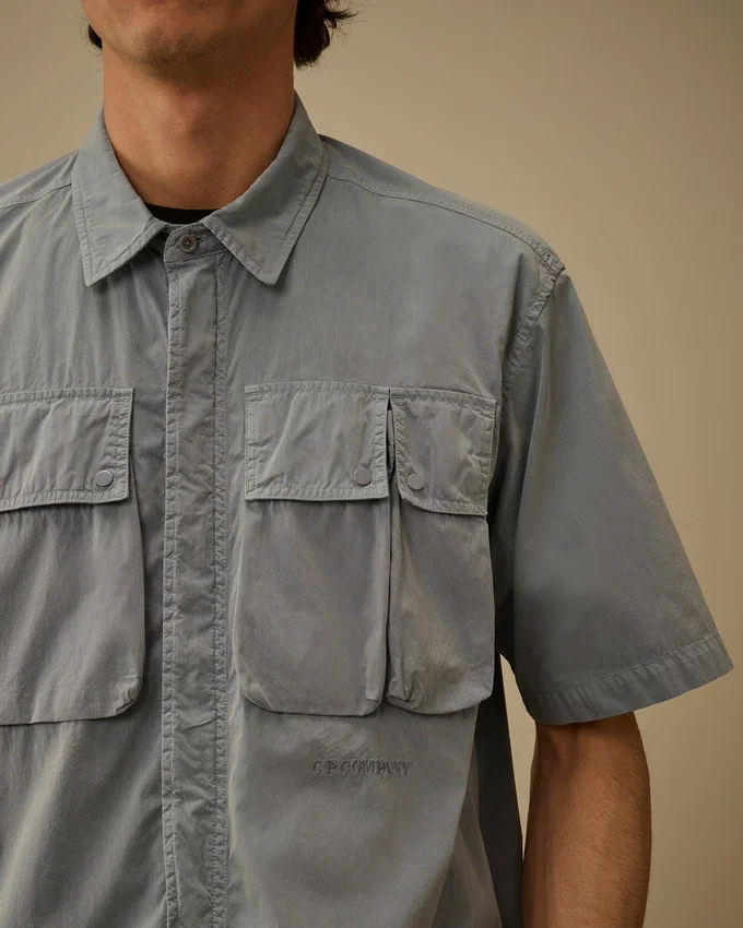 Chemise à manches courtes et fermeture éclair 50 Fili