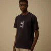Chemise à manches courtes imprimée en jersey 30/1