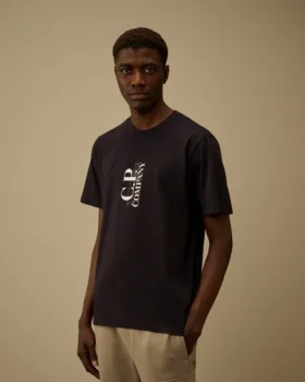 Chemise à manches courtes imprimée en jersey 30/1