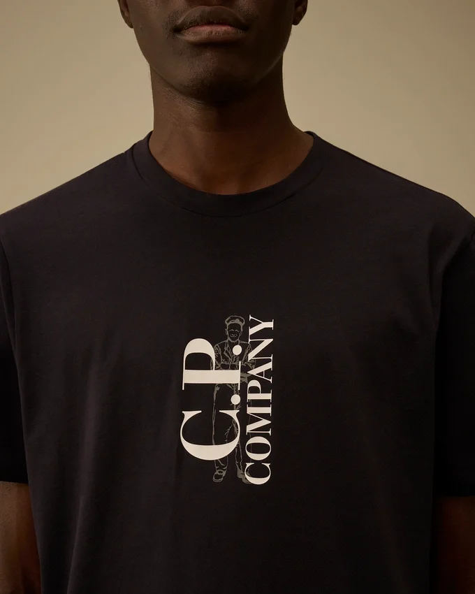 Chemise à manches courtes imprimée en jersey 30/1