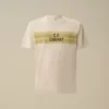 Chemise à manches courtes rayée en jersey 30/1