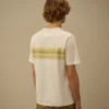 Chemise à manches courtes rayée en jersey 30/1