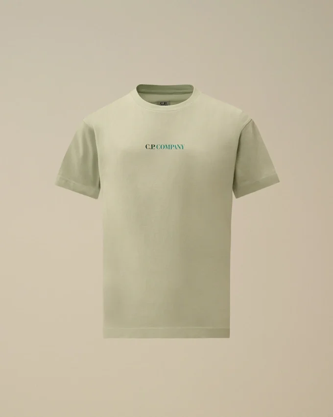 Chemise à manches courtes U16 en jersey de coton 30/1 avec logo maxi