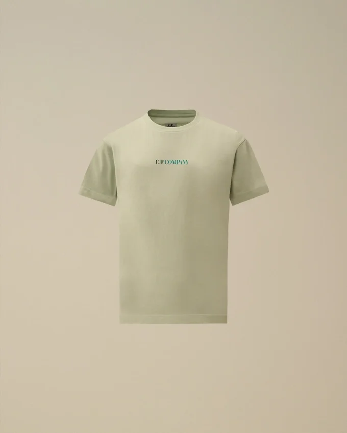 Chemise à manches courtes U16 en jersey de coton 30/1 avec logo maxi