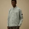 Chemise à manches longues en gabardine bio « Lens »