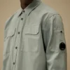 Chemise à manches longues en gabardine bio « Lens »