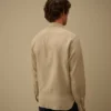 Chemise à manches longues en lin avec boutons