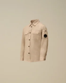 Chemise à manches longues en lin U16 avec boutons
