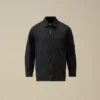 Chemise à manches longues zippée en gabardine de coton U16