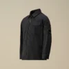 Chemise à manches longues zippée en gabardine de coton U16