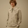 Goggle Jacket en mélange de Rafia-R