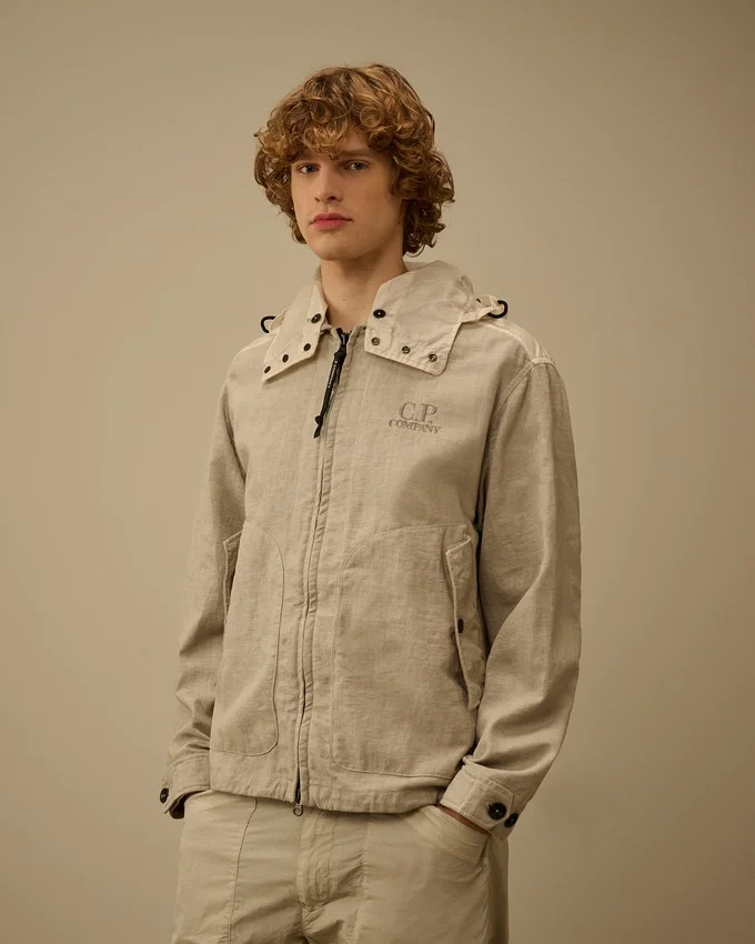 Goggle Jacket en mélange de Rafia-R