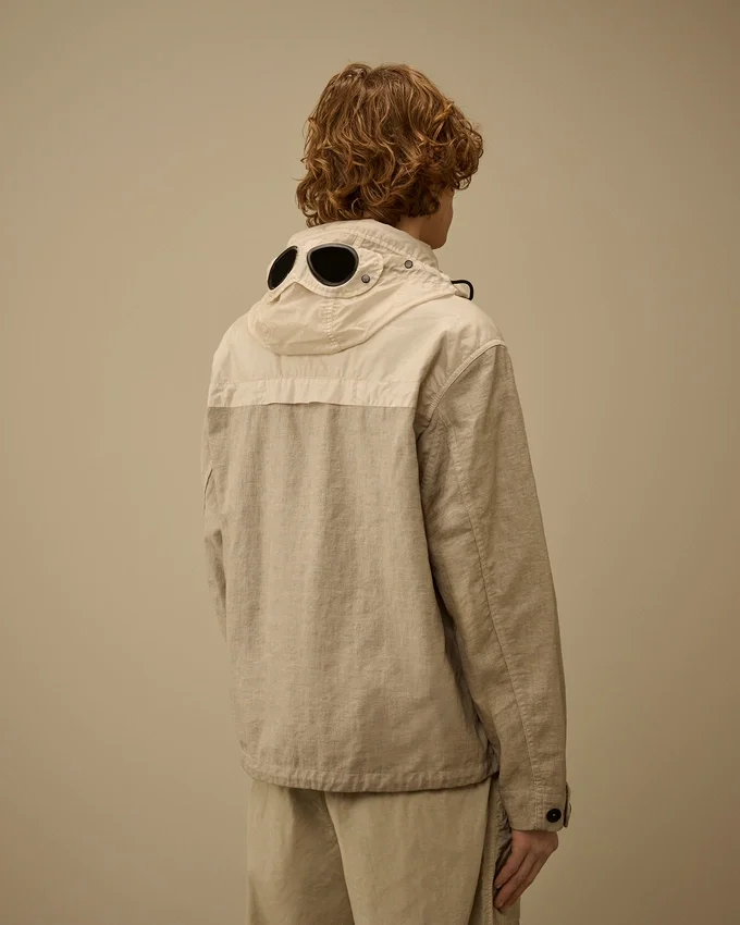 Goggle Jacket en mélange de Rafia-R