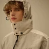 Goggle Jacket en mélange de Rafia-R