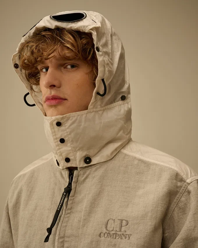 Goggle Jacket en mélange de Rafia-R