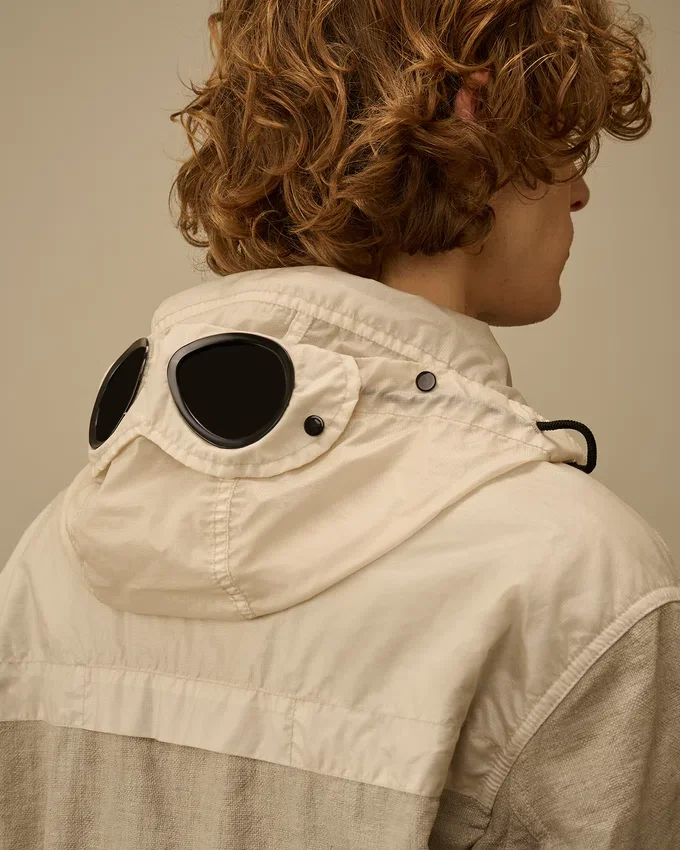 Goggle Jacket en mélange de Rafia-R