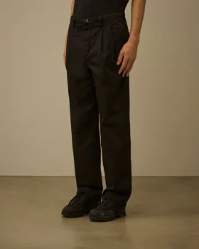 Pantalon ample en gabardine de coton
