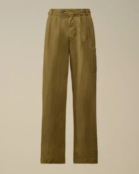 Pantalon cargo ample en 50 Fili Wax