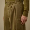 Pantalon cargo ample en 50 Fili Wax