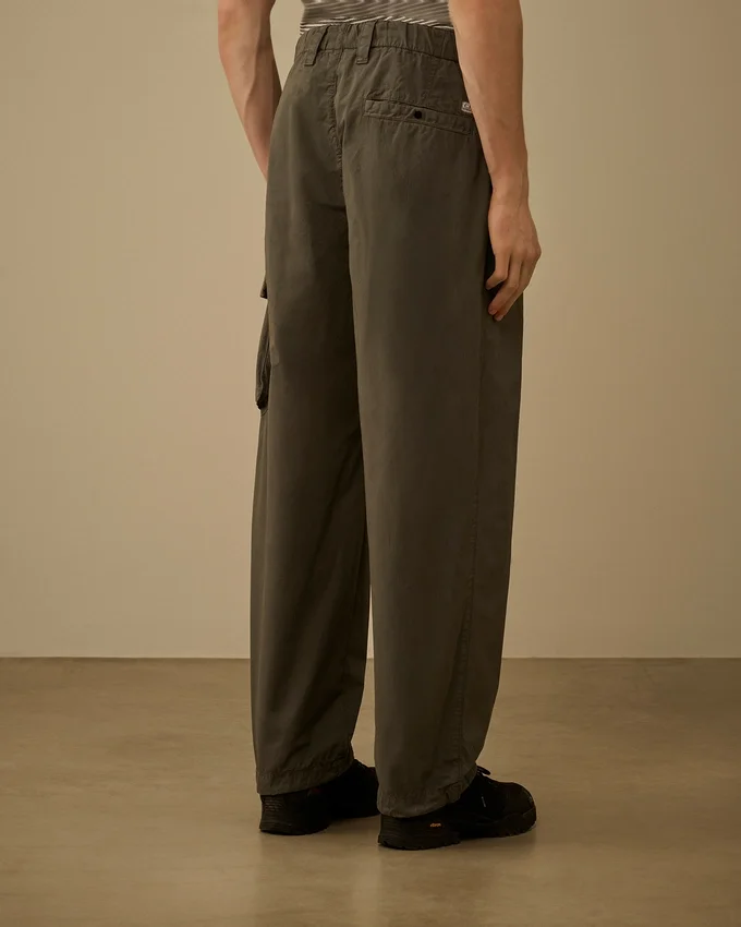 Pantalon cargo ample en coton ripstop avec motif « Lens »
