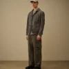 Pantalon cargo ample en coton ripstop avec motif « Lens »