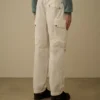 Pantalon cargo carré « Lens » en Micro-Reps