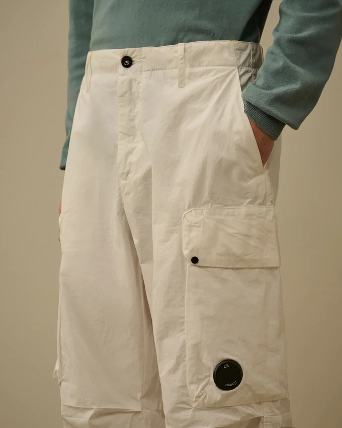 Pantalon cargo carré « Lens » en Micro-Reps