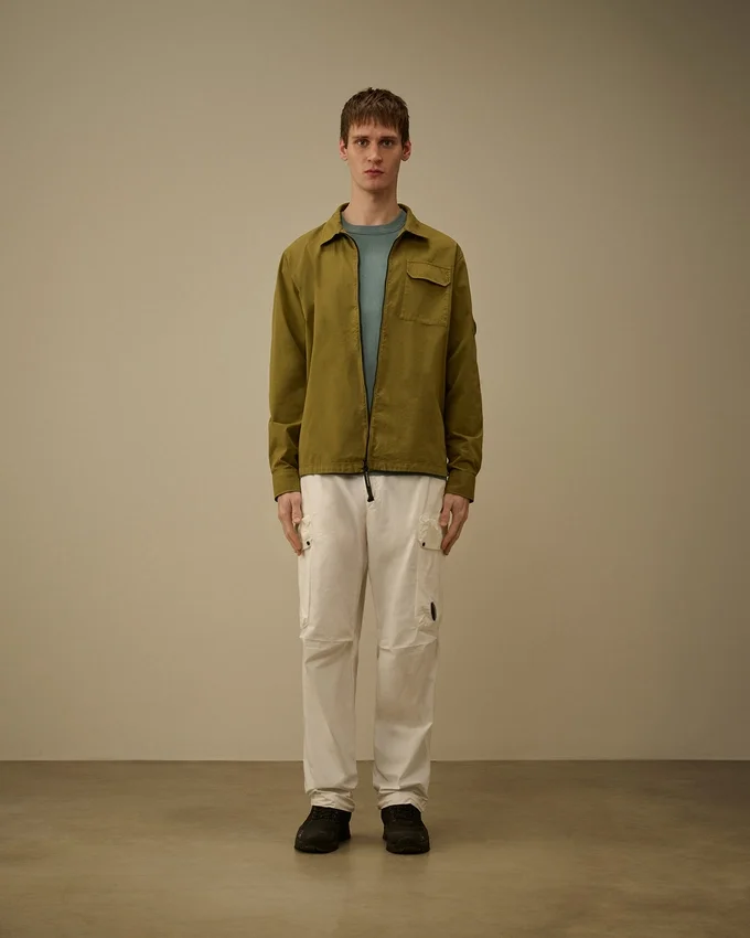 Pantalon cargo carré « Lens » en Micro-Reps