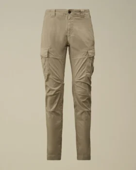 Pantalon cargo ergonomique en satin stretch avec Lens
